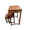 Image 2 : Vintage 3 Piece Asian Design Nesting Table Set - Largest table is 14" x 20" x 26" tall