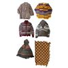 Image 1 : 5 Vintage Knitted Sweaters & 1 Crocheted Throw Blanket