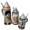 Image 2 : 5 Collectible Steins - 4 German and 1 Austrian
