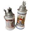 Image 3 : 5 Collectible Steins - 4 German and 1 Austrian
