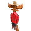 Image 3 : J. Shockey Signed 20" Tall Hand Carved Wood RCMP Moose