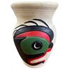 Image 1 : 1989 Stewart Jacobs "Wildman/Wild Woman" Art Pottery Vase - Capilano BC
