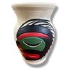 Image 2 : 1989 Stewart Jacobs "Wildman/Wild Woman" Art Pottery Vase - Capilano BC