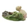 Image 3 : Vintage Pottery Inkwell and Baked Clay Replica Huaxtec Figurehead  (2 x 3.5")
