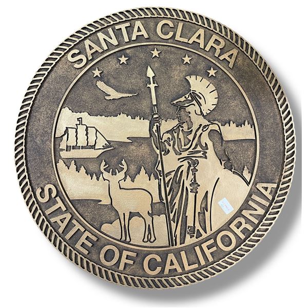 24" "Santa Clara, State of California" Movie Prop Sign