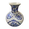 Image 2 : Group of 5 Blue & White Asian Glazed Porcelain - Vase, Candle Holders, Jug & Large Bowl