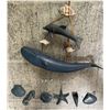 Image 5 : Radio, Ceramic Ocean Themed Wind Chime and a Variety of  Ceramic Fish