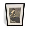 Image 1 : Phung Pham "Mother & Child" Print - 31" x 42" framed.