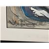 Image 3 : Signed Original Painting of a Flute Player - 9" x 34" framed.