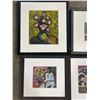 Image 2 : 3 Dang Hong Van & 1 Other Framed Painting - Average framed size: 13" x 15".