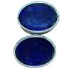 Image 12 : 2 Cobalt Glass & Sterling Silver Pepper & Salt Cellar Sets with 3 Salt Spoons & Sterling Dish - Appr