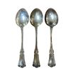 Image 2 : 3 Birks Sterling Silver 8 1/2" Serving Spoons with Monogramed Handles - Weight =205 grams