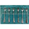 Image 1 : 7 Birks Sterling Silver 6" Cocktail Forks - Total Weight = 145 grams. No monograms on handles.