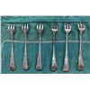 Image 2 : 7 Birks Sterling Silver 6" Cocktail Forks - Total Weight = 145 grams. No monograms on handles.