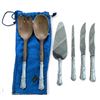Image 1 : Birks Sterling Silver Handled Salad Server Set, Letter Opener, Pie Server and 2 Steak Knives - Some