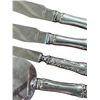 Image 3 : Birks Sterling Silver Handled Salad Server Set, Letter Opener, Pie Server and 2 Steak Knives - Some