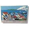 Image 1 : Tampella “Finnish Fishermen” Print on Cotton -  48" x 32"