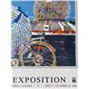 Image 3 : World Exposition Poster Print “Expro 86” - 26" x 24" framed.