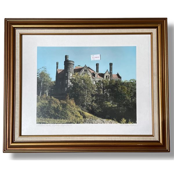 R. Martheleur Coloured Photograph "Moxam Castle" - Print size is 13.5" x 10.5".