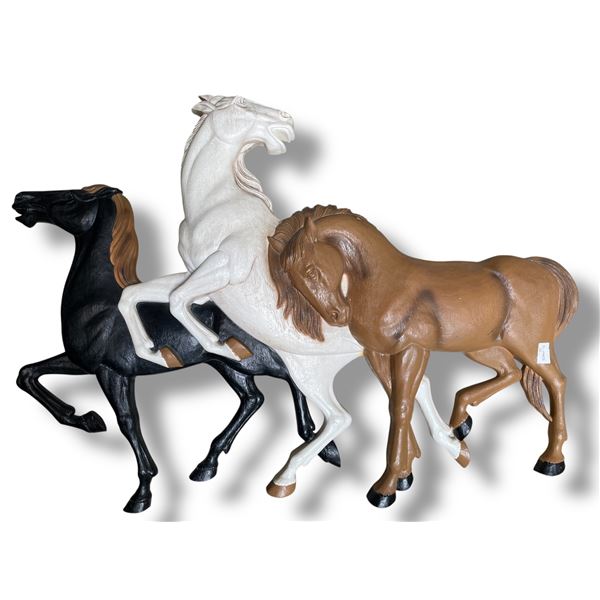 Burwoods Products Molded Galloping Horse Wall Art - 27" x  36"