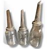 Image 1 : 3 Vintage Metal Oil Spouts on Glass Bottles