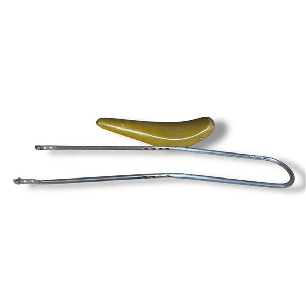 Vintage Gold Fleck Banana Seat with Sissy Bar