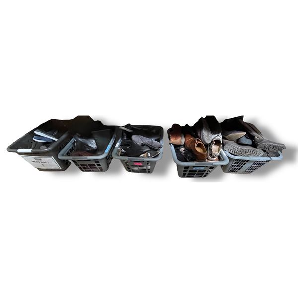 5 Baskets of Footwear from Movie Costuming Department