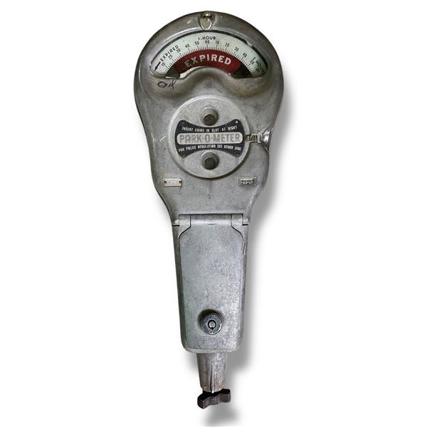 Vintage Park-O-Meter Coin Operated Parking Meter Head