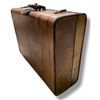 Image 1 : Vintage Large Hard Sided Suitcase - 9" x 19" x 25"