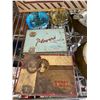 Image 3 : 8 Pcs. Lot of Vintage Ash Trays, Cigarette Roller and Cigar Box & Tins