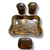 Image 1 : Vintage Faux Tortoiseshell Dresser Set