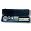 Image 1 : Vintage Travel Cosmetics Jars & Brushes Set in Original Case - Appears to be complete