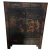 Image 2 : Vintage Chinese Cabinet - Lacquered with Brass Fitting - 17" x 30" x 40" tall