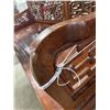 Image 5 : Asian Rosewood Bench - 71" Long - One arm needs mending