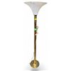 Image 1 : Brass Floor Lamp - Damaged Shade