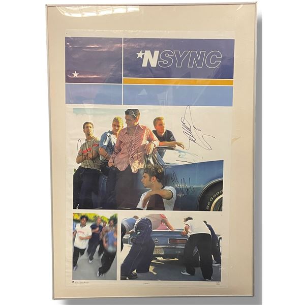 1998 "NSYNC" Poster Autographed by the Entire Group