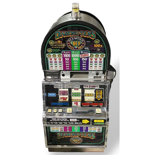 "Diamond Tens" IGT Slot Machine - Please inspect before purchase - We have not tested the items.