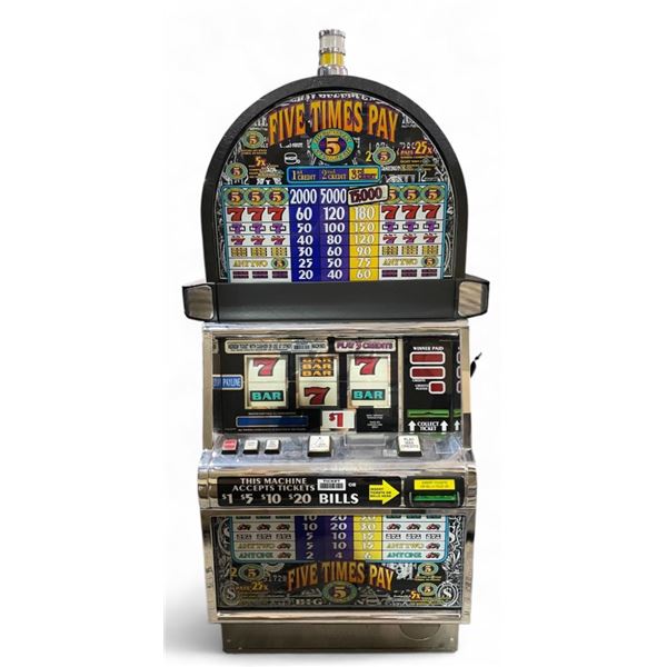 "Five Times Pay" IGT Slot Machine - Please inspect before purchase - We have not tested the items.