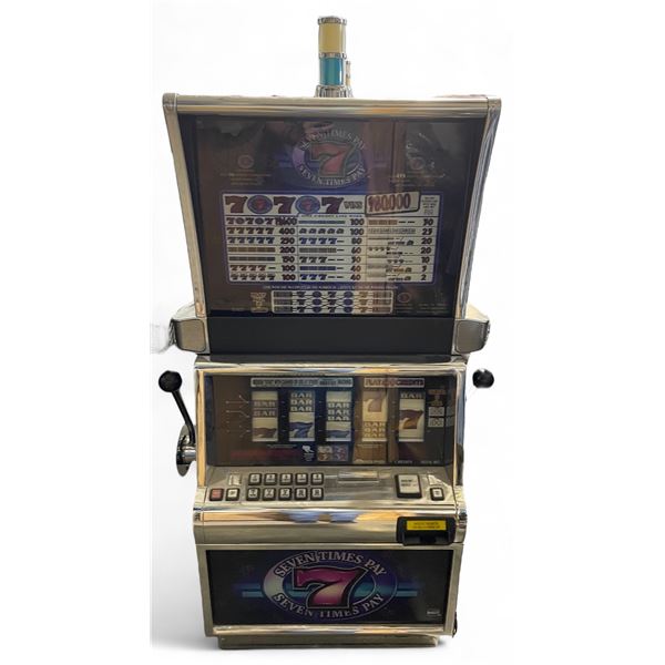Seven Times Pay Casino Slot Machine - 9-Line Play - Please inspect before purchase - We have not tes
