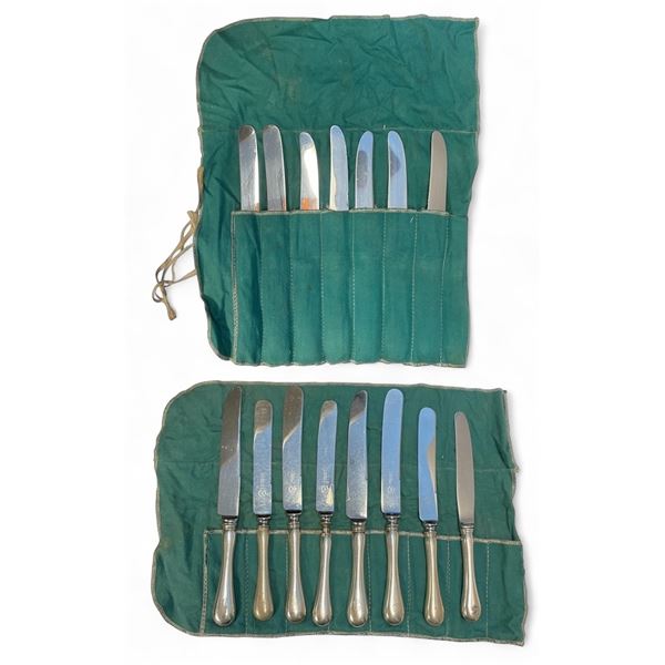 15 Birks Sterling Silver Handled Dinner Knives -  Monogramed Handles