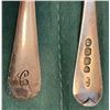 Image 5 : 7 Sterling Silver 5 1/2" Teaspoons -1 English & 6 Birks- Total Weight = 162 grams - Monogram Handle