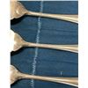Image 3 : 8 Birks Sterling Silver Dessert/Salad Forks- Total Weight = 298 grams - Monogramed Handles