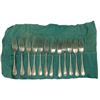 Image 6 : 12 Birks Sterling Silver 7" Forks - Total Weight = 670 grams - Monogramed Handles