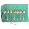 Image 6 : 7 Birks Sterling Silver 8 1/2" Serving Spoons - Total Weight = 540 grams - Monogramed Handles