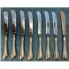 Image 2 : 8 Birks Sterling Silver Handled Butter Knives - Monogramed Handles