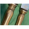 Image 5 : 2 Birks Sterling Silver Handled Fork & Knife Carving Sets  - Monogramed Handles