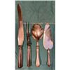 Image 2 : 4 Birks Sterling Silver Handled Serving Pieces - Carving Fork & Knife, Pie Server & Pudding Spoon - 