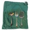 Image 6 : Birks Sterling Silver Meat Fork, 6" Ladle and Dessert Server - Total Weight = 175 grams - Monogramed