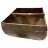 Image 3 : Antique Chinese Wood Rice Measurer / Harvest Basket - Copper Fittings - 15" x 15" x 10" tall