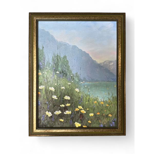 Sai Hoi Ho -12x16" - Acrylic on Canvas - Original - Framed in 1978